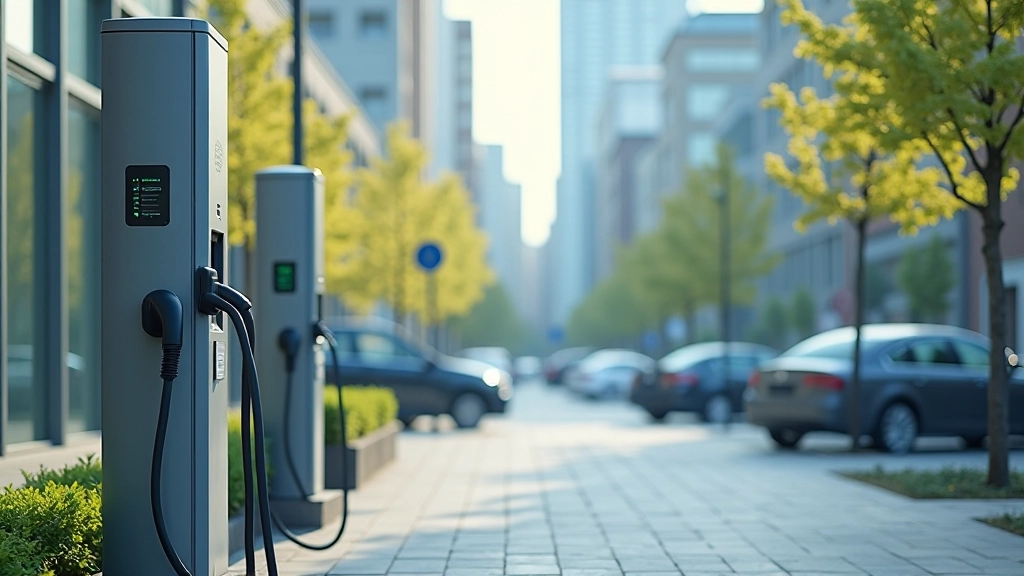 Mūsdienu elektrisku transporta uzlādes stacija Latvijā