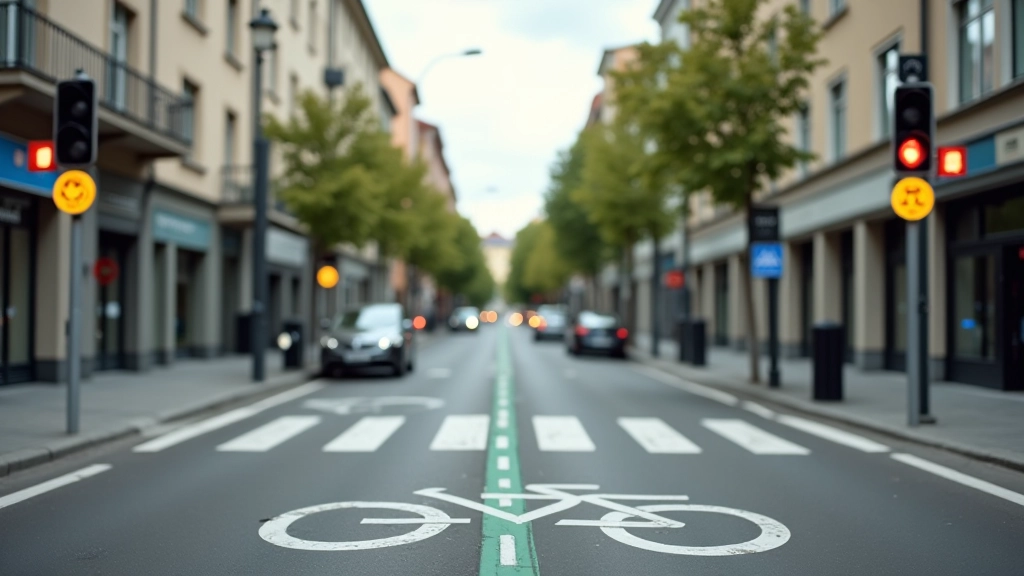Sarkani brīdinājuma zīmes un ceļu satiksmes signāli, parādot drošības noteikumus e-skūteru un velosipēdu lietošanai